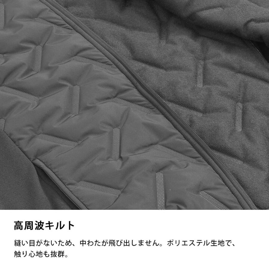 ベスト メンズ 防寒 軽い おしゃれ 無地 かっこいい 防寒着 作業服 暖かい 重ね着 あったかい 大きいサイズ 8361 ピンソニックキルトベスト | カジメイク | 03