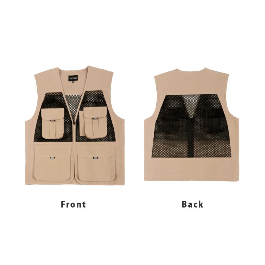 メッシュベスト メンズ ポケット付 作業用 作業服 作業着 農業 仕事 日用大工 DIY レディース ベスト 8905メッシュベスト | カジメイク | 10