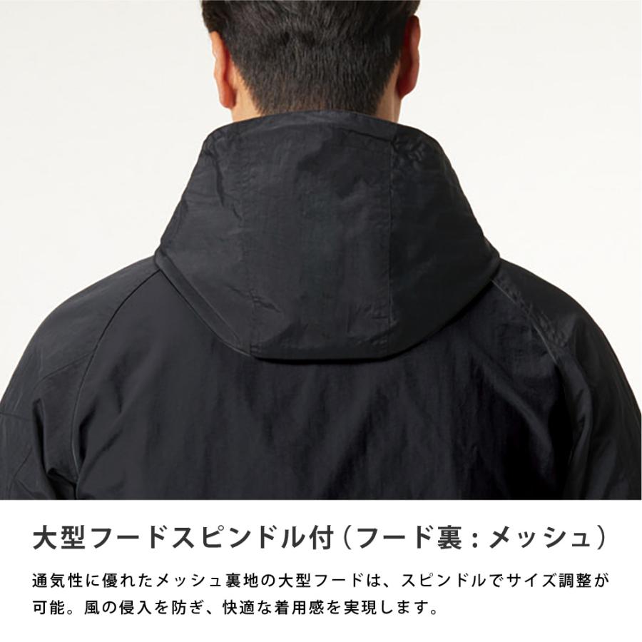 BURTLE バートル アノラックパーカ マイクロフリース 保温 防風  撥水加工 ユニフォーム ナイロンワッシャー 防寒 メンズ レディース 4054 アノラックパーカ | BURTLE | 04