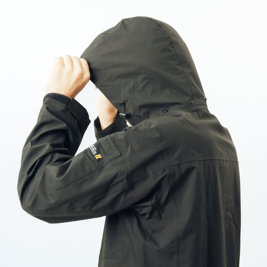 作業着 上着 ジャケット 防水 撥水 透湿 ストレッチ レインウェア アウトドア 男女兼用  6100 3レイヤー全天候型ワーキングジャケット | カジメイク | 17