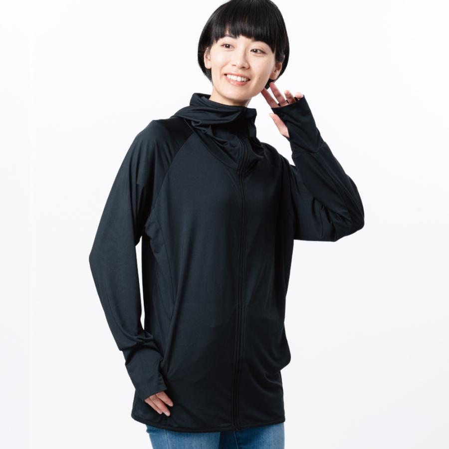 UVカット パーカー レディース UVパーカー 接触冷感 吸水速乾 サムホール 日焼け防止 速乾 upf50 ラッシュガード 通勤 通学 外出 UVカットジップパーカー | カジメイク | 06
