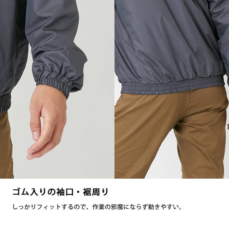 ウインドブレーカー ジャンパー 作業着 軽量 裏メッシュ ブルゾン アウター メンズ レディース シンプル 作業服 長袖 マイクロブルゾンEX 6850 | カジメイク | 04