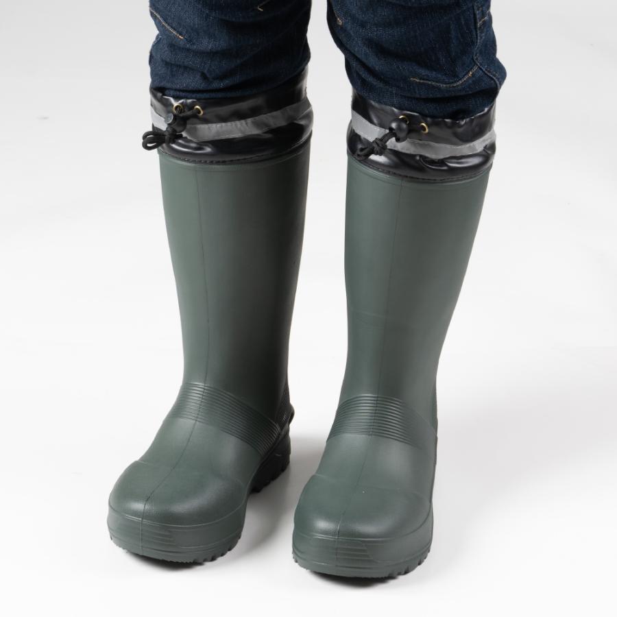 安全靴 長靴 作業靴 先芯 先芯入り メンズ レインブーツ ロング 軽い やわらかい 男性 履きやすい 6436 エアーラバーセフティーブーツ | カジメイク | 09