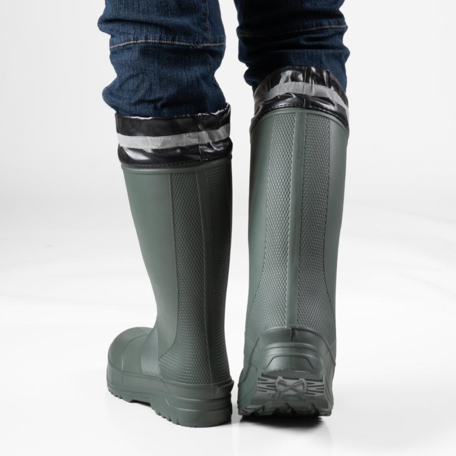 安全靴 長靴 作業靴 先芯 先芯入り メンズ レインブーツ ロング 軽い やわらかい 男性 履きやすい 6436 エアーラバーセフティーブーツ | カジメイク | 10