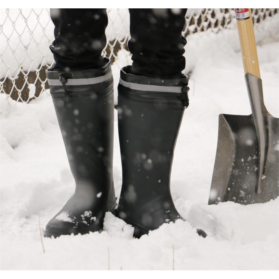 長靴 防寒 メンズ レディース レインブーツ インナー 軽い スノーブーツ 作業 雪 除雪 アウトドア  通勤 通学 疲れにくい 6499 HOT エアーラバーブーツ | カジメイク | 07