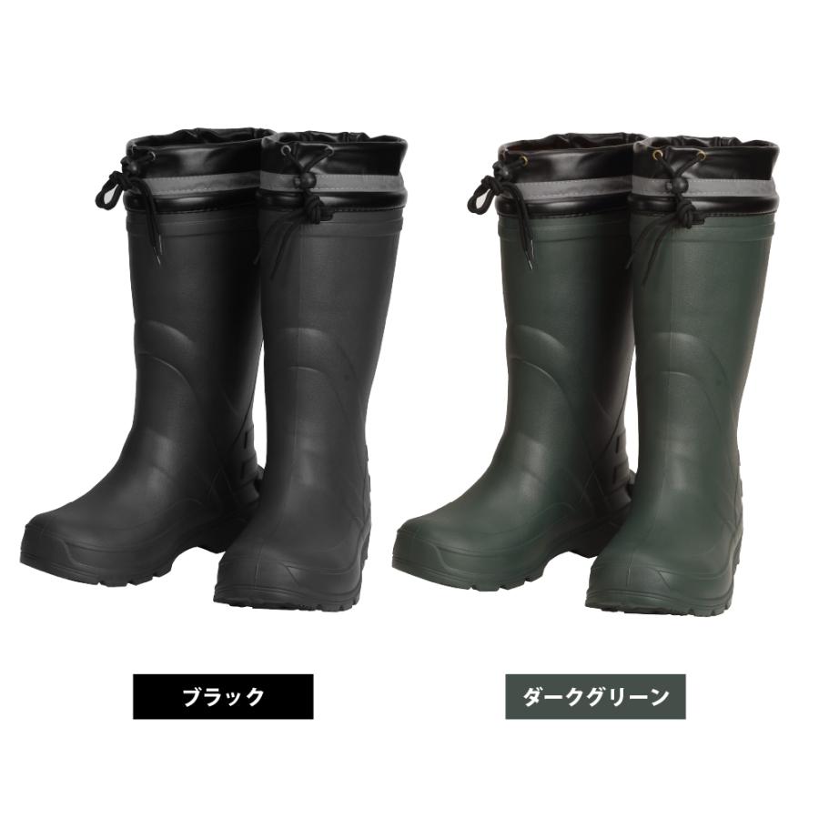 長靴 防寒 メンズ レディース レインブーツ インナー 軽い スノーブーツ 作業 雪 除雪 アウトドア  通勤 通学 疲れにくい 6499 HOT エアーラバーブーツ | カジメイク | 10