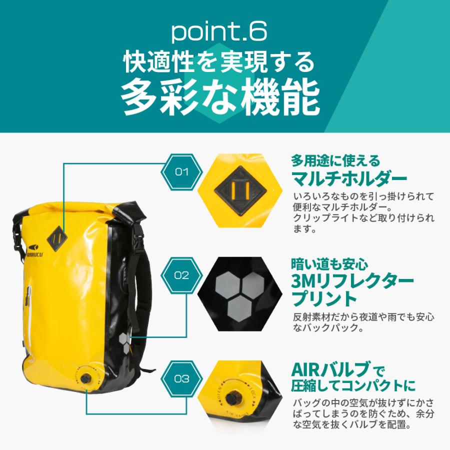 リュック 防水バッグ バックパック A4サイズ対応 自転車 pirarucu ピラルク メンズ レディース 通学 通勤 バイク デイバッグ GP-011 | カジメイク | 14