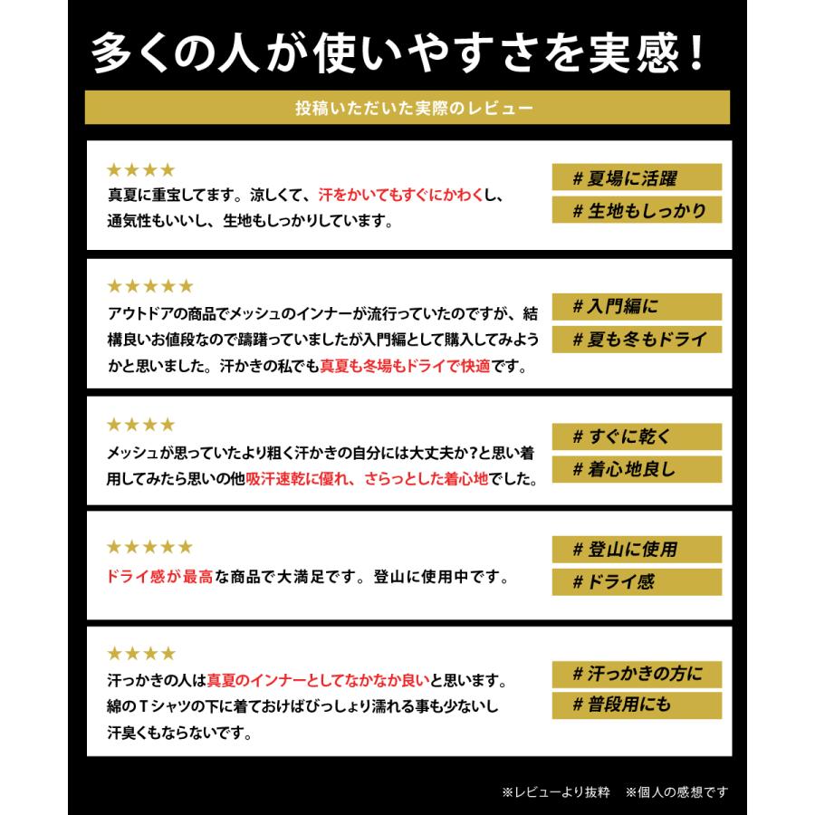 インナー メンズ 半袖 メッシュ オールシーズン 秋冬用 保温性 夏用 通気性 べたつかない シャツ スポーツ 登山 クレーターメッシュ半袖シャツ 8821 | カジメイク | 05