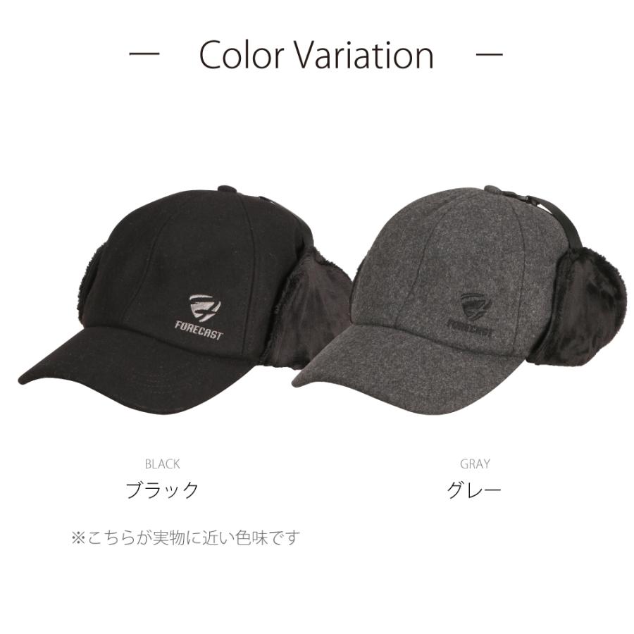 帽子 耳あて付き メンズ 耳あて キャップ フライトキャップ ボア ワークキャップ ウール 冬 防寒 暖かい 自転車 598 防寒耳付ウール混キャップ | カジメイク | 08