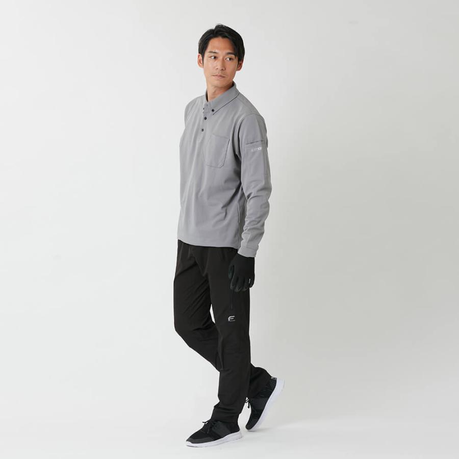 作業着 メンズ 長袖ポロシャツ 作業服 UVカット ワークウェア クールビズ ワークウエア インナー トレッキング 釣り 6904 ドライカノコ長袖ポロシャツ | カジメイク | 07