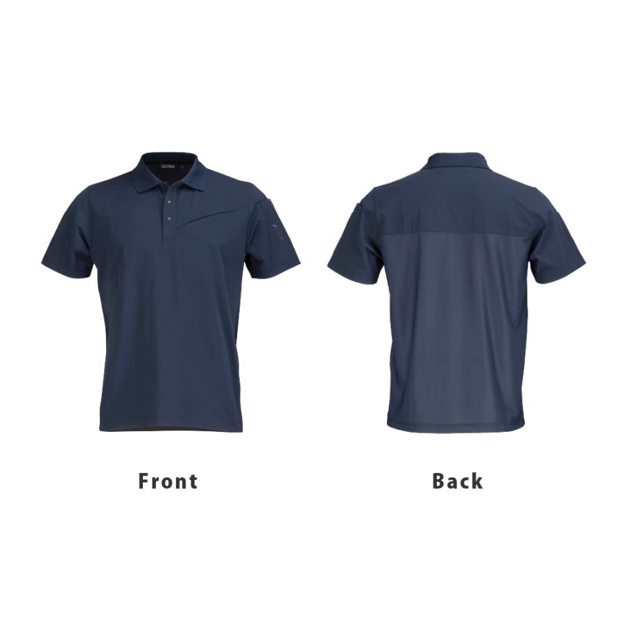 半袖 メンズ 夏 通気性 メッシュ構造 速乾 吸水速乾 消臭 ストレッチ 作業着 アウトドア AIR FEEL TECH 半袖ポロシャツ 8759 | カジメイク | 10