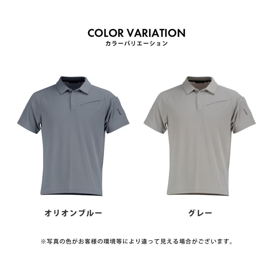 半袖 メンズ 夏用 涼しい 暑さ対策 吸水速乾 UVカット 消臭 ドライ 通気性 作業着 作業服 ワークウェア アウトドア 大きいサイズ 汗染み軽減半袖ポロシャツ 8865 | カジメイク | 08