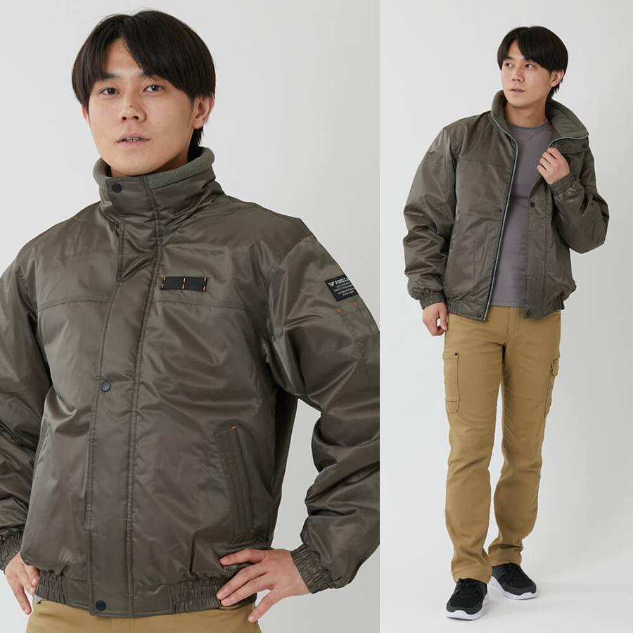 防寒着 メンズ 作業着 ジャンパー ブルゾン 作業服 軽量 中綿 ジャケット 仕事着 ドカジャン 8380 ウィンターソルジャーブルゾン | カジメイク | 08