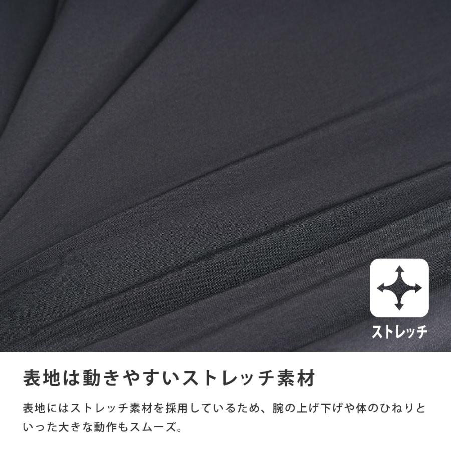 作業着  秋用 冬用 メンズ 長袖 保温 通気性 軽量 シャツ 冬 秋 ストレッチ クルーネック 丸首 暖かい インナー ポケット サーマルストレッチプルオーバー 8249 | カジメイク | 02
