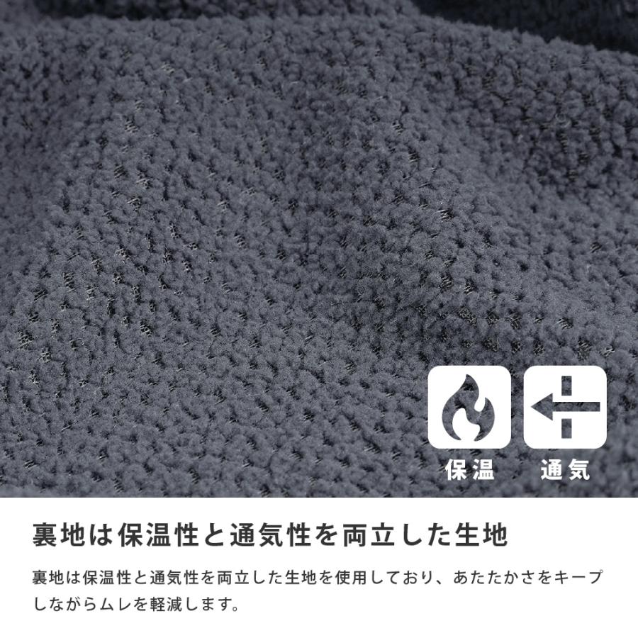 作業着  秋用 冬用 メンズ 長袖 保温 通気性 軽量 シャツ 冬 秋 ストレッチ クルーネック 丸首 暖かい インナー ポケット サーマルストレッチプルオーバー 8249 | カジメイク | 03