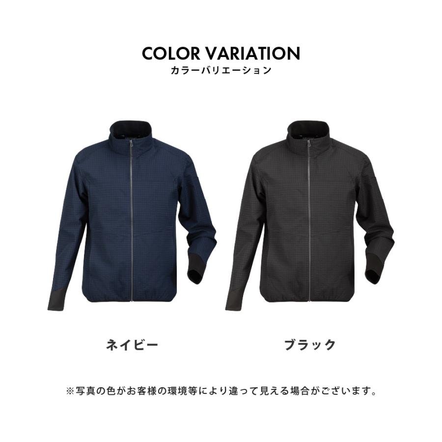 ジャケット メンズ 保温 アウター ブルゾン ストレッチ 裏起毛 アウトドア 防寒着 作業着 仕事着 3シーズン対応 冬用 春用 秋用 グリッドジャケット 8341 | カジメイク | 07