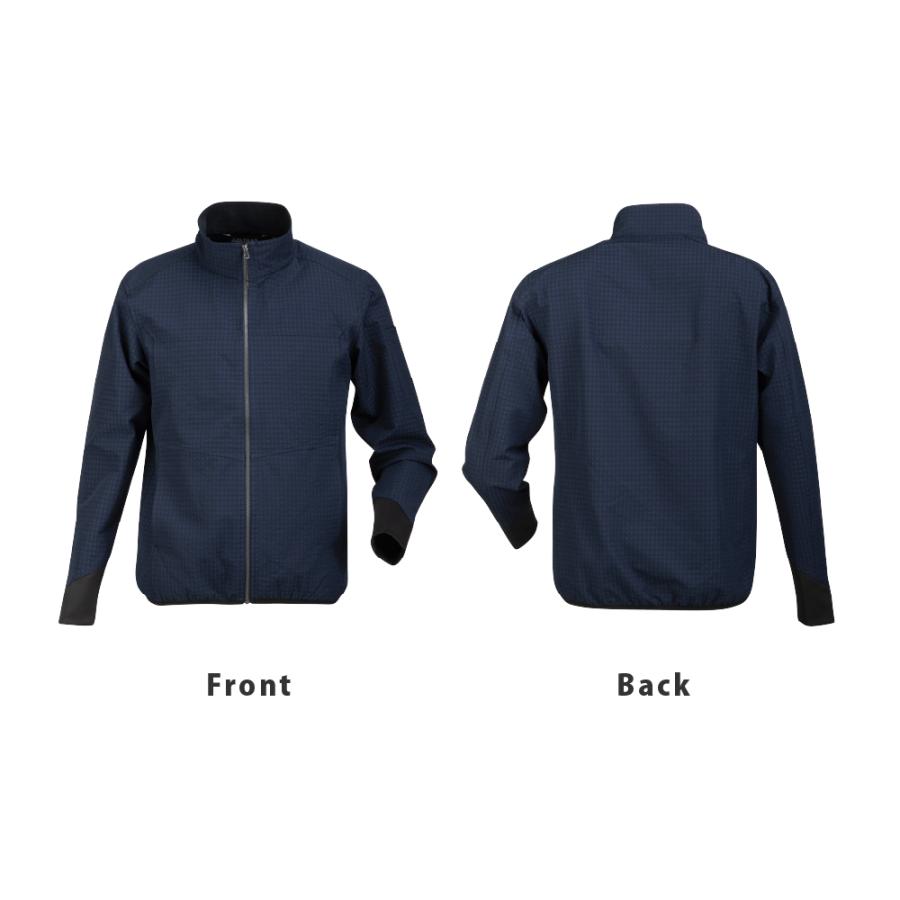 ジャケット メンズ 保温 アウター ブルゾン ストレッチ 裏起毛 アウトドア 防寒着 作業着 仕事着 3シーズン対応 冬用 春用 秋用 グリッドジャケット 8341 | カジメイク | 08