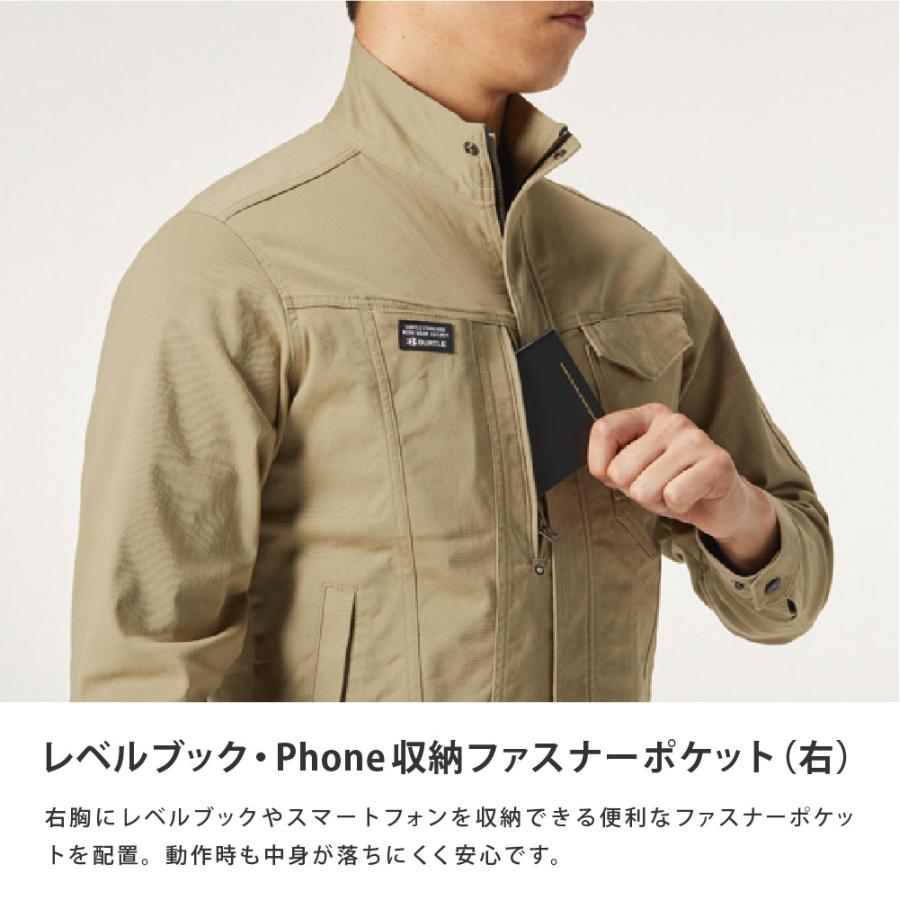 BURTLE バートル ジャケット ストレッチコットン 綿98％ ブルゾン メンズ レディース ストレッチ テーパード ワークウェア 作業着 作業服 仕事着 681 ジャケット | BURTLE | 08