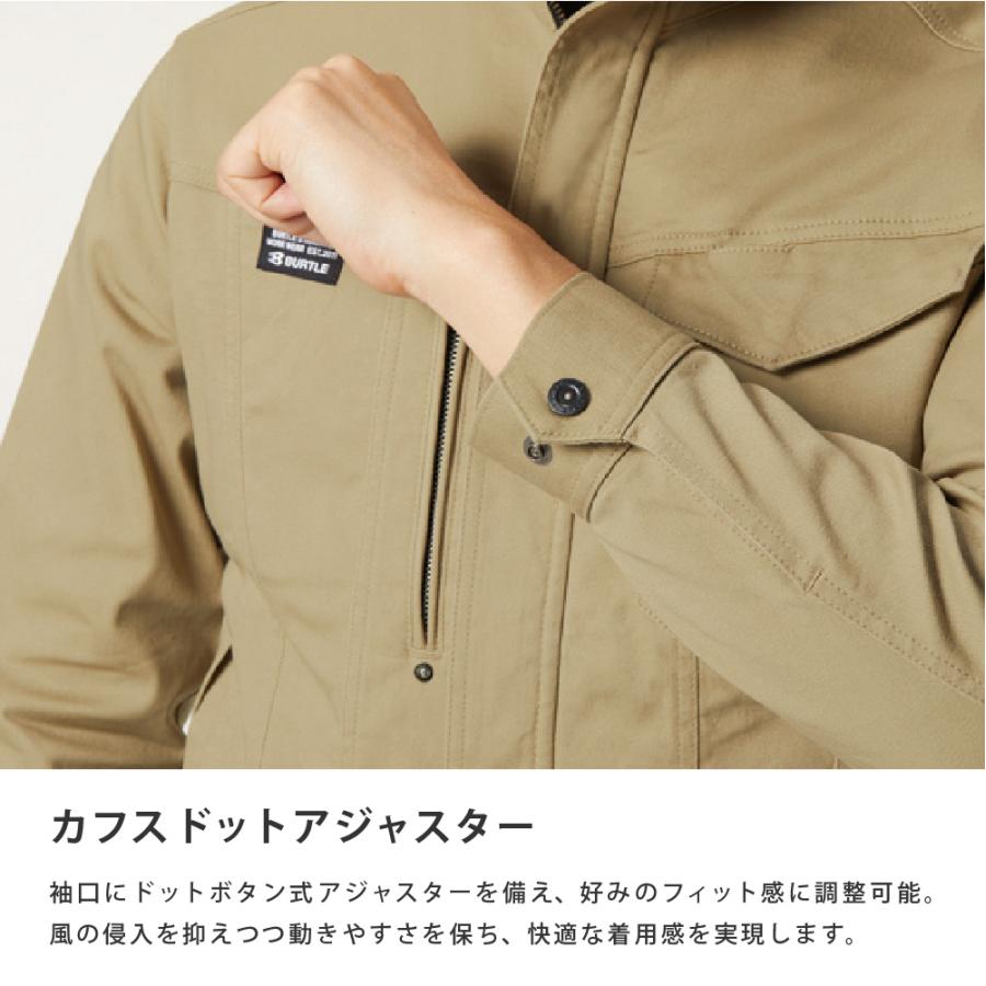 BURTLE バートル ジャケット ストレッチコットン 綿98％ ブルゾン メンズ レディース ストレッチ テーパード ワークウェア 作業着 作業服 仕事着 681 ジャケット | BURTLE | 13