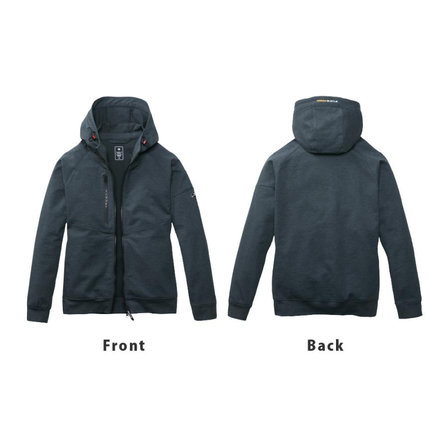 BURTLE バートル ジャケット メンズ レディース 男女兼用 ストレッチ ストレッチツイル おしゃれ 無地 作業着 作業服 仕事 仕事着 ジム 851 フーディブルゾン | BURTLE | 11