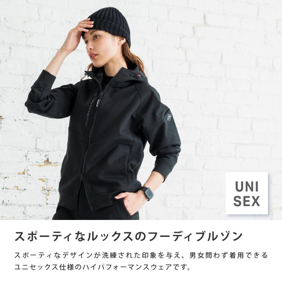 BURTLE バートル ジャケット メンズ レディース 男女兼用 ストレッチ ストレッチツイル おしゃれ 無地 作業着 作業服 仕事 仕事着 ジム 851 フーディブルゾン | BURTLE | 02