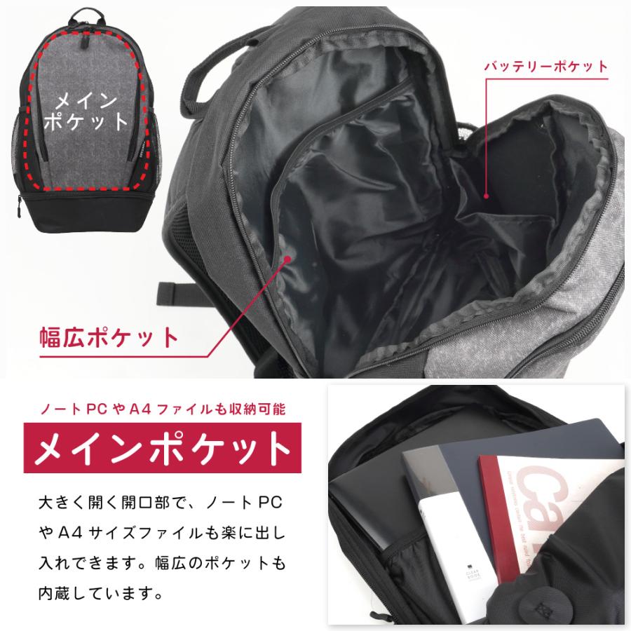 リュック 軽量 メンズ ビジネス 20L 自転車 通勤 リュックサック バックパック レディース デイバッグ 9120 アクティブパック20L | カジメイク | 05