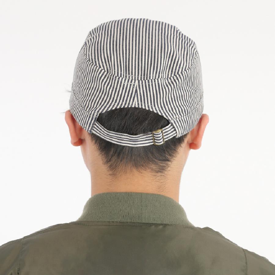 帽子 キャップ 作業 アメカジ メンズ レディース 男女兼用 フリーサイズ 仕事 配達 作業 ヒッコリーワークキャップ 6524 | カジメイク | 10