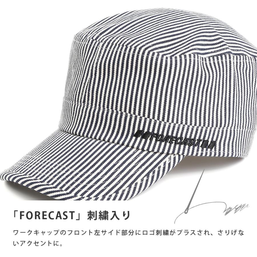 帽子 キャップ 作業 アメカジ メンズ レディース 男女兼用 フリーサイズ 仕事 配達 作業 ヒッコリーワークキャップ 6524 | カジメイク | 03