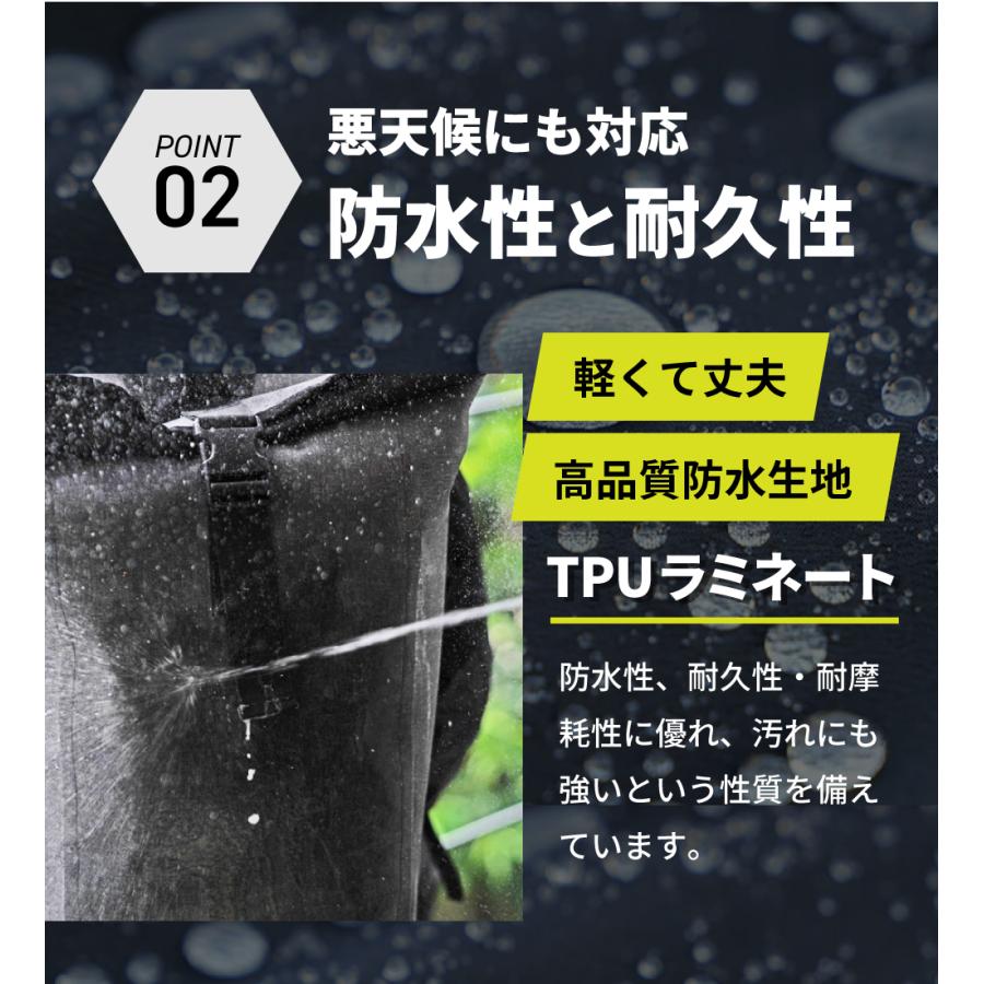 リュック 防水 軽量 メンズ ビジネス 20L 自転車 通勤 リュックサック バックパック レディース 防水バッグ 防水タウンロールパック 9111 | カジメイク | 07