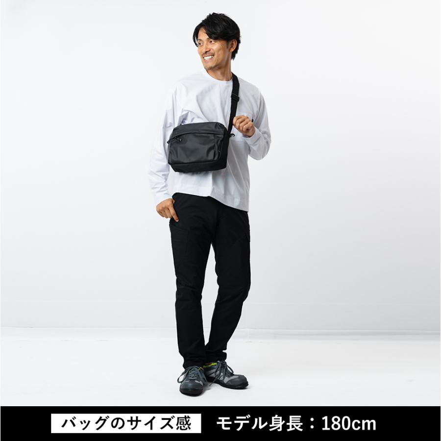 ショルダーバッグ ミニショルダー 防水 軽量 通学 レディース メンズ アウトドア シンプル 通勤 旅行 防災用 5L 9143 コーティングミニショルダーバッグ | カジメイク | 05