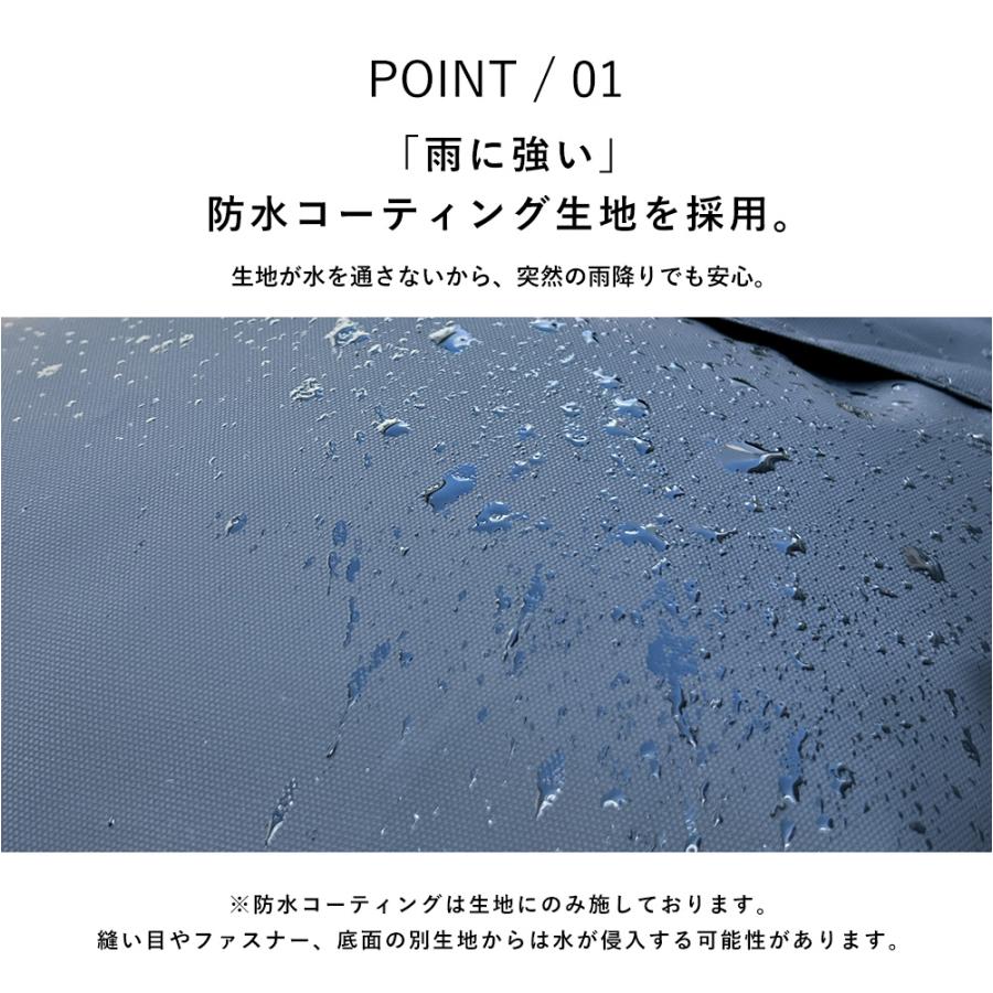 アーチショルダーバッグ 防水 軽量 通学 レディース メンズ キッズ アウトドア シンプル 通勤 旅行 防災用 5L 9145 コーティングアーチショルダーバッグ | カジメイク | 01
