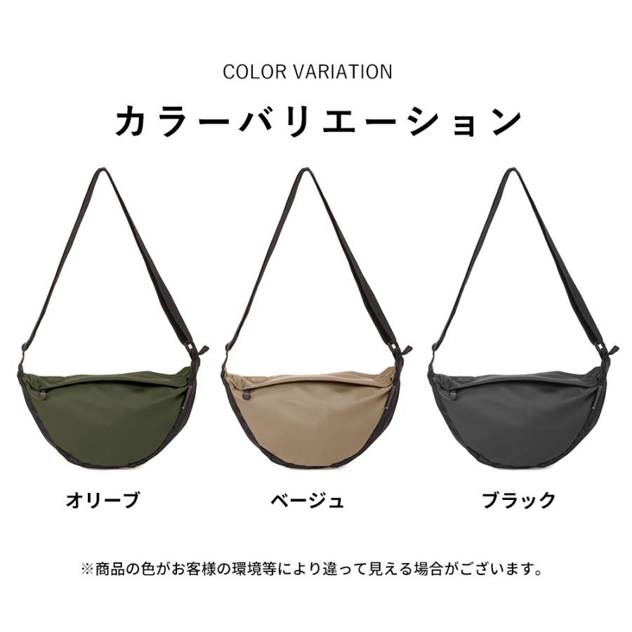 アーチショルダーバッグ 防水 軽量 通学 レディース メンズ キッズ アウトドア シンプル 通勤 旅行 防災用 5L 9145 コーティングアーチショルダーバッグ | カジメイク | 05