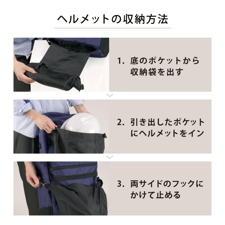 リュック バックパック ヘルメット収納 forecast アウトドア リュックサック 大容量 30L ネイビー ブラック 通勤 通学 部活 バイク 9125 | カジメイク | 02