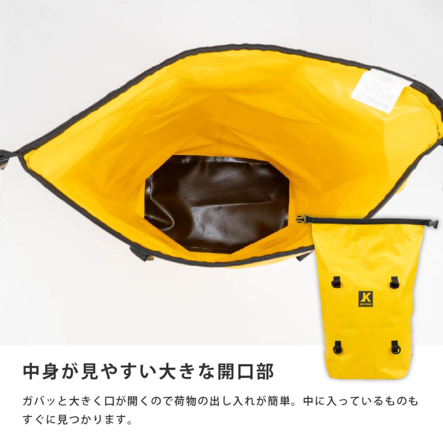 防水バッグ 防水 3WAY バッグ リュック ショルダーバッグ 収納袋 ヘルメット メンズ レディース 梅雨対策 通学 学生 通勤 雨 9112 防水ロールパック 25L | カジメイク | 07