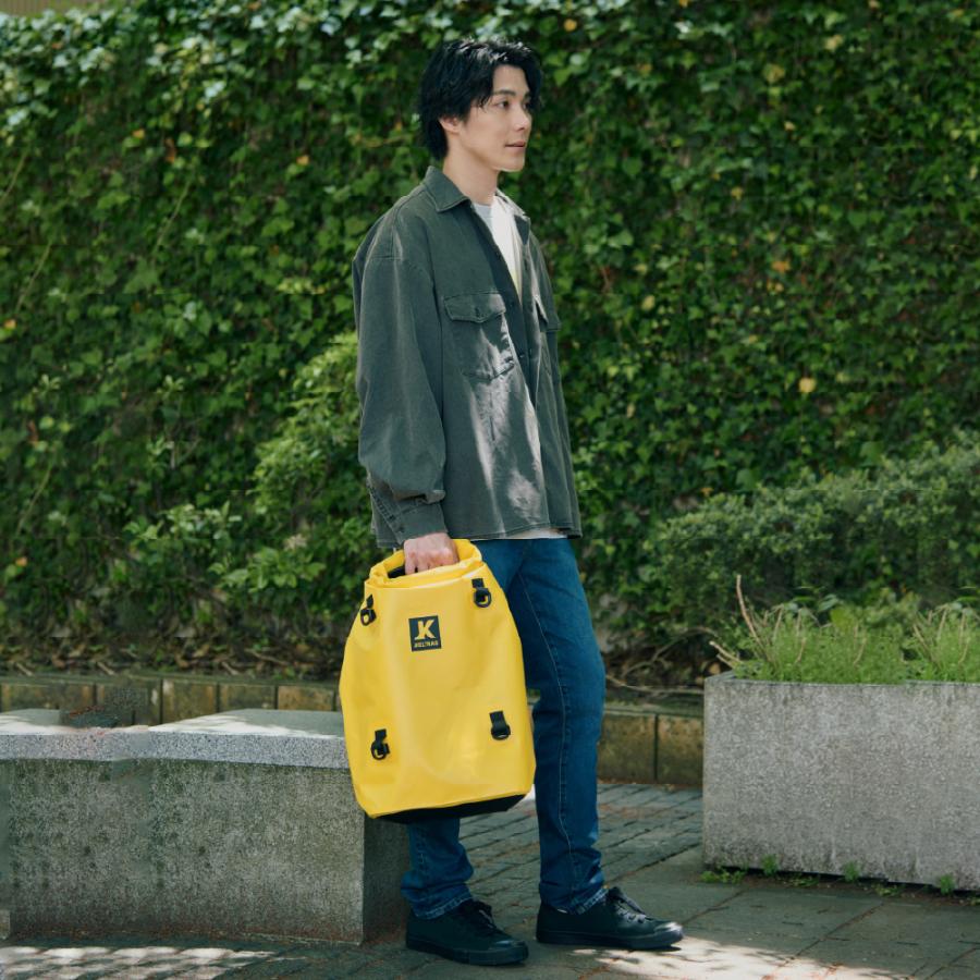 防水バッグ 防水 3WAY バッグ リュック ショルダーバッグ 収納袋 ヘルメット メンズ レディース 梅雨対策 通学 学生 通勤 雨 9112 防水ロールパック 25L | カジメイク | 10