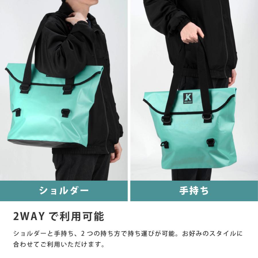 防水バッグ 防水 2WAY バッグ トートバッグ ショルダーバッグ 収納袋 ヘルメット メンズ レディース 梅雨対策 通学 学生 通勤 雨 9113 防水トートバッグ 20L | カジメイク | 06