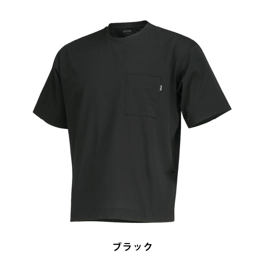 半袖 メンズ 夏 通気性 メッシュ構造 速乾 吸水速乾 消臭 ストレッチ 作業着 アウトドア AIR FEEL TECH 半袖クルー 8758 | カジメイク | 06