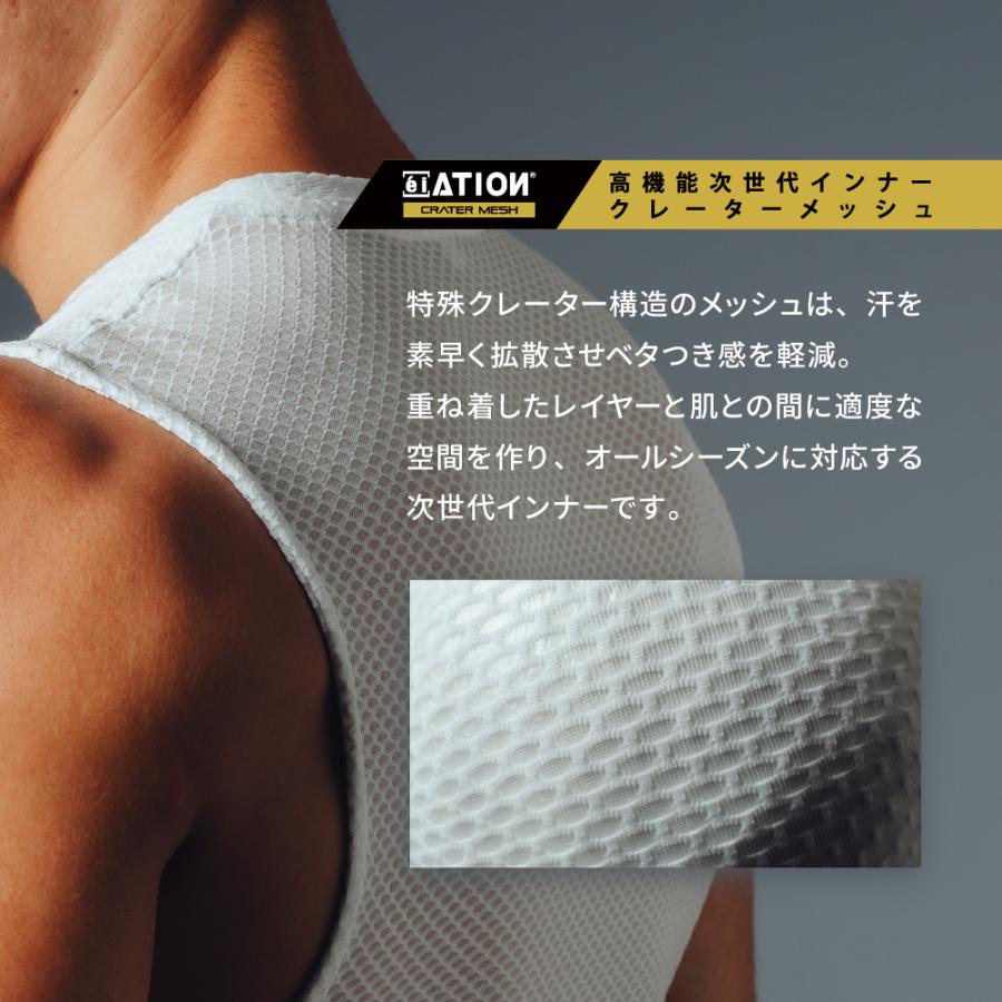 インナー メンズ 半袖 メッシュ Vネック オールシーズン 秋冬用 保温性 夏用 通気性 べたつかない シャツ クレーターメッシュVネック半袖 ★3枚セット 8823 | カジメイク | 04