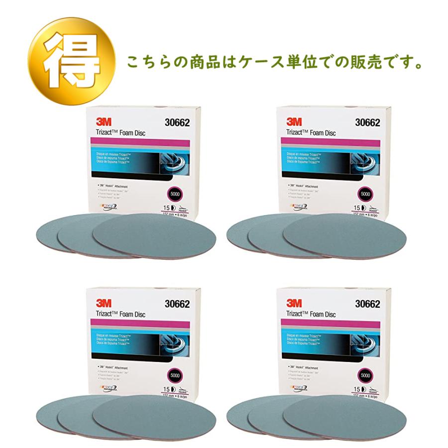 3M フッキットトライザクトフィニッシングディスク 152φ 粒度5000 15枚*4個 30662 AAD ケース販売 取寄