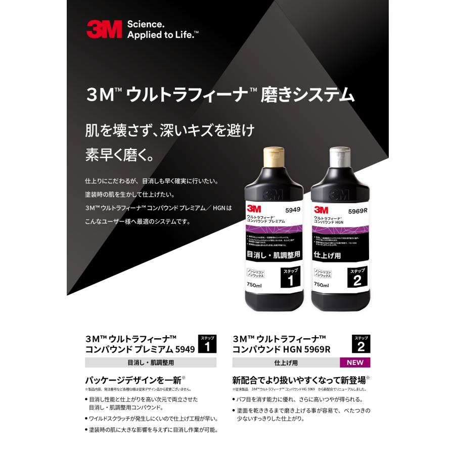 【2本セット】3M スリーエム 5969R ウルトラフィーナ コンパウンド HGN 750ml 2本 5969R 即日発送の画像