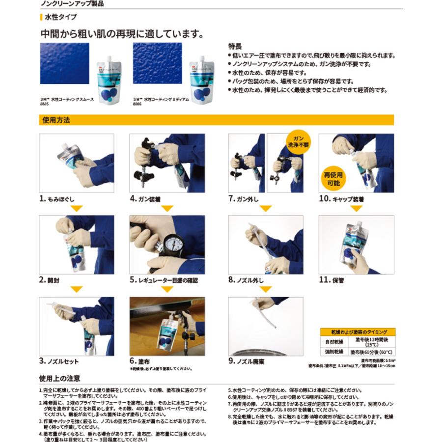 ※専用品の為販売終了 3M スリーエム 8805 水性コーティング スムース 300ml ノズル3本付 1箱