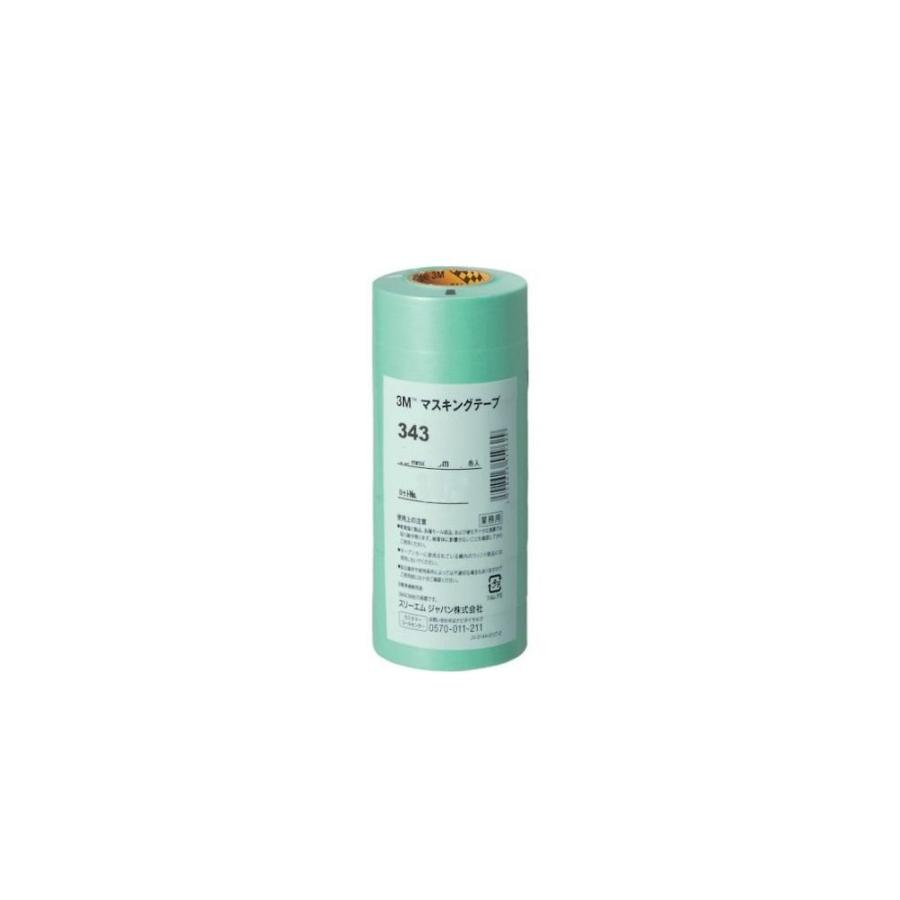 3M スリーエム 343 マスキングテープ 24mm×18m 50巻入 10箱 (ケース