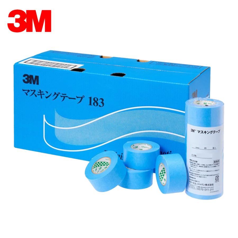 3M マスキングテープ 183 40mm 3巻*100パック ケース販売 取寄 包装