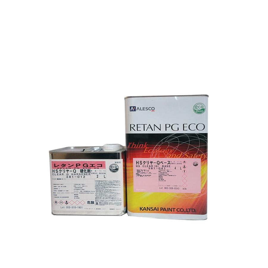 関西ペイント レタンPG エコHSクリヤーQベース4L＋Q 硬化剤 2L