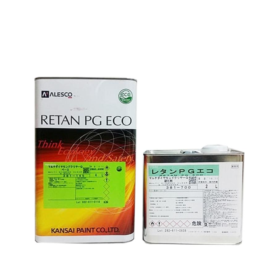 関西ペイント レタンPG エコマルチダイヤモンドクリヤーQ(S)ベース4L＋