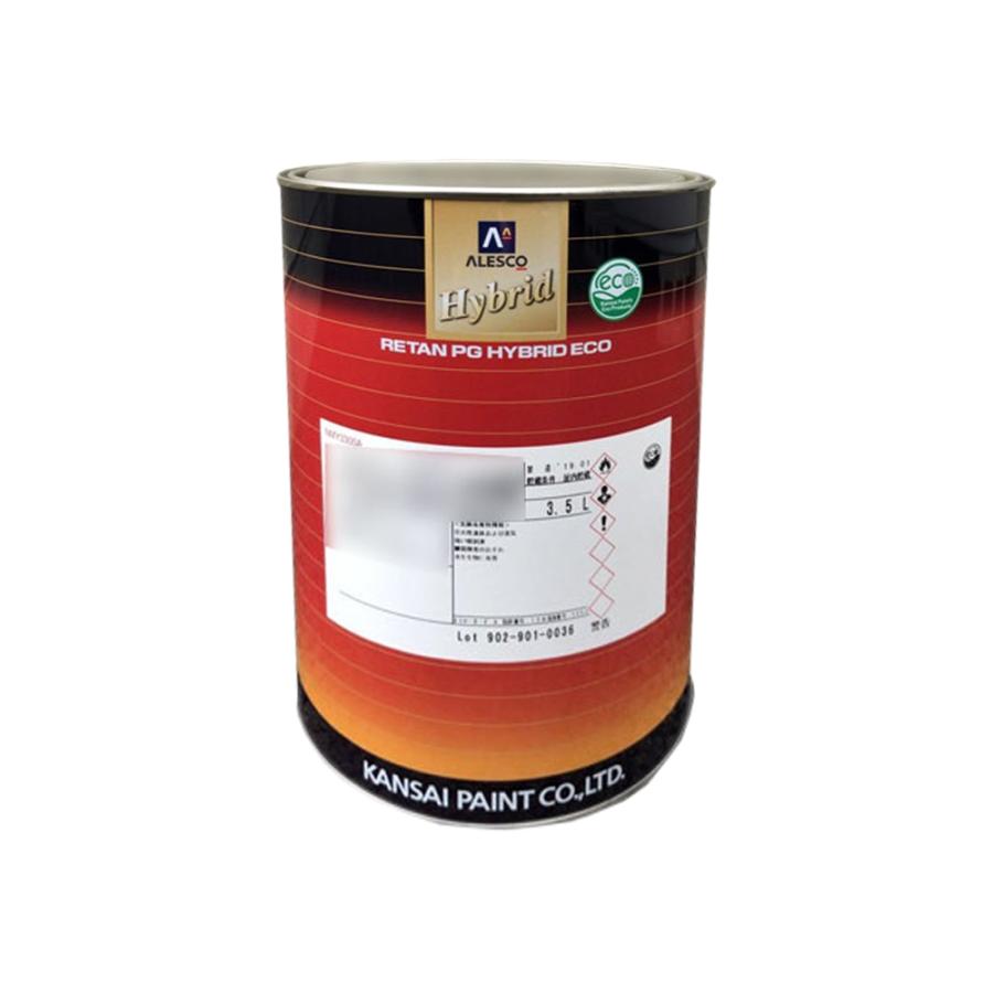 【新品】関西ペイント　ハイブリッドエコ　400 ディープブラック　3.5L缶 関西ペイント レタンPG ハイブリッド エコ 原色 #400 ディープブラック