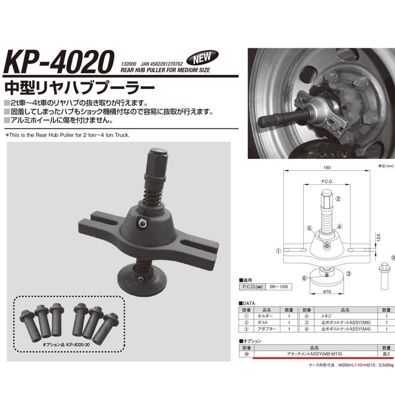 江東産業 KP-4020-30 オプションセット アタッチメントボルト 取寄