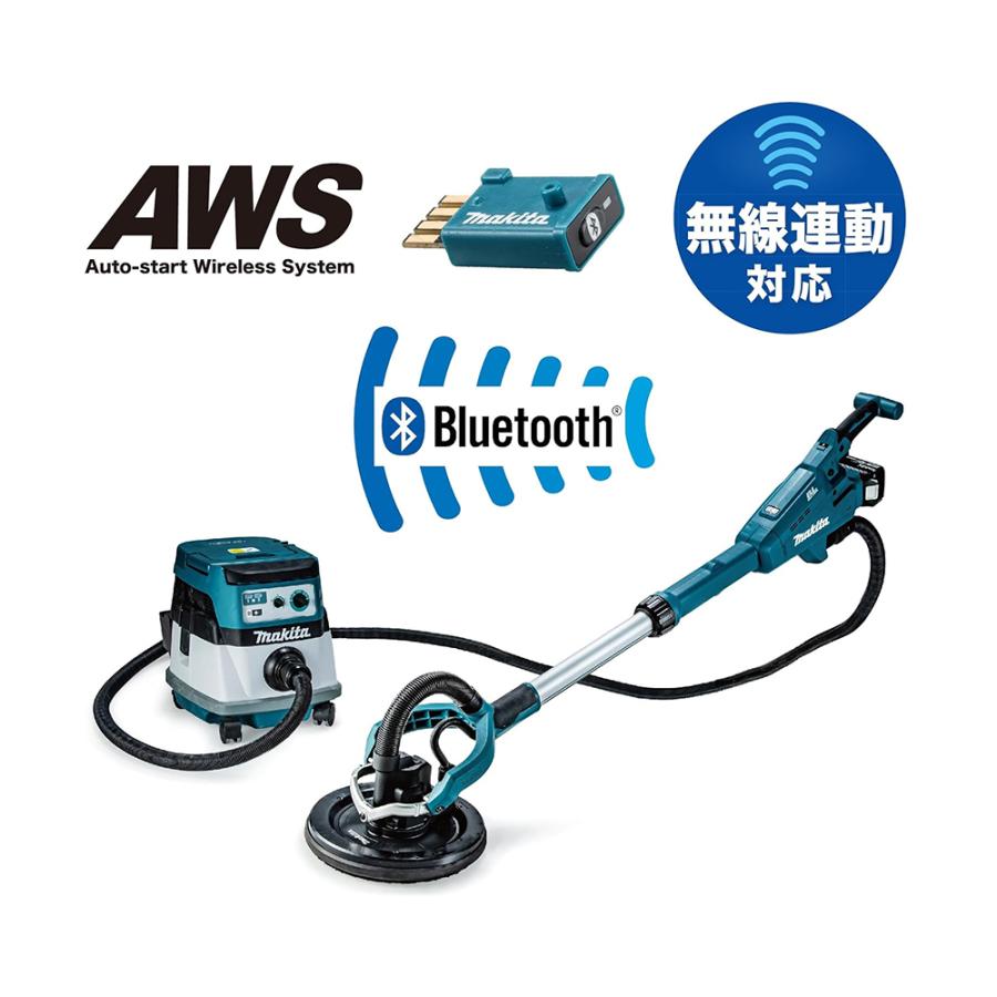 マキタ(Makita) 充電式ドライウォールサンダ SL801DRGX ×1台 ＋ 集じん機 8L 無線連動型 VC0840 ×1台 ＋ ワイヤレスユニット A-66151 ×1台 セット 取寄｜workers-heaven｜02