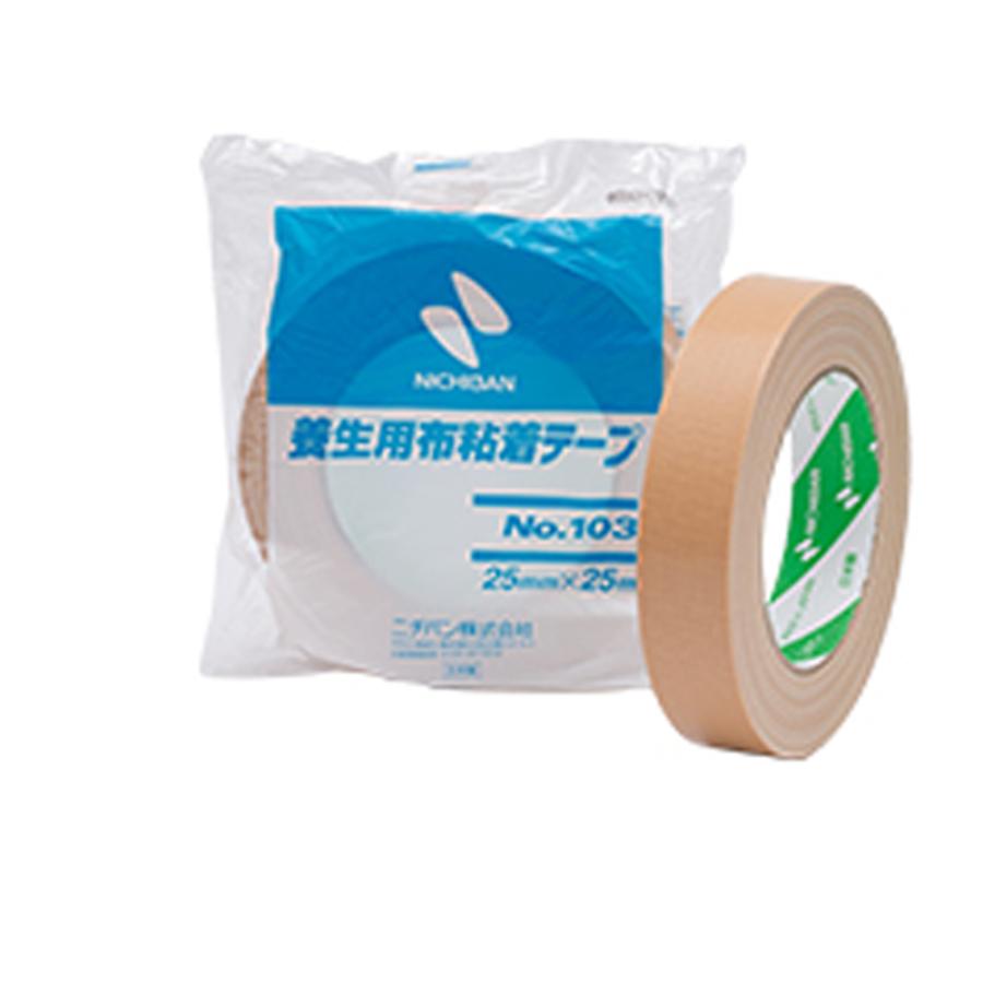 NICHIBAN（ニチバン） NO.103 養生用布粘着テープ゜茶 25ミリ 60個入 