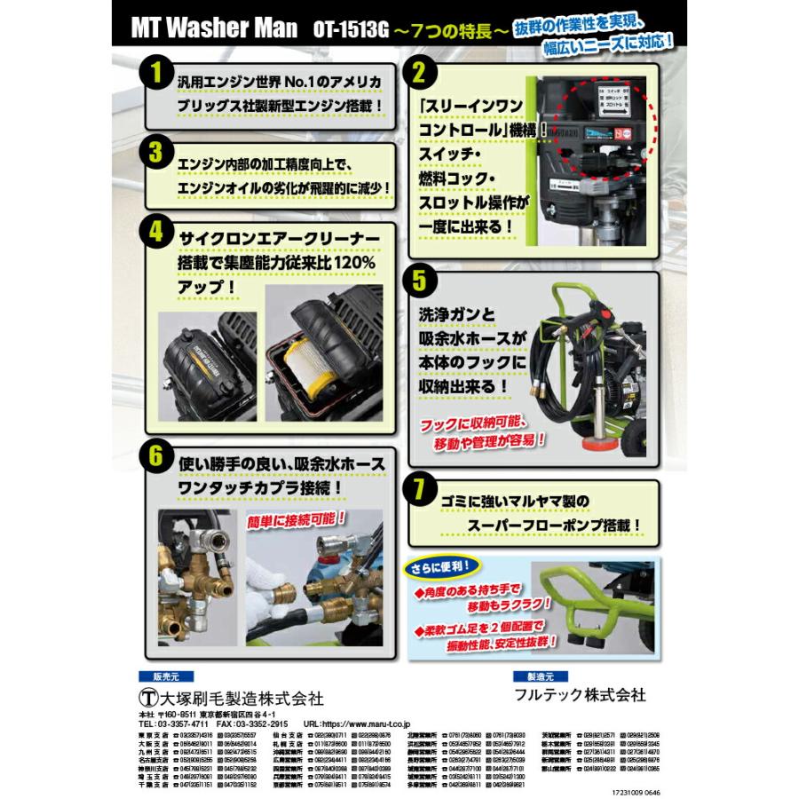 大塚刷毛 開放型MTウォッシャーマン OT-1513G (Cスペシャルセット